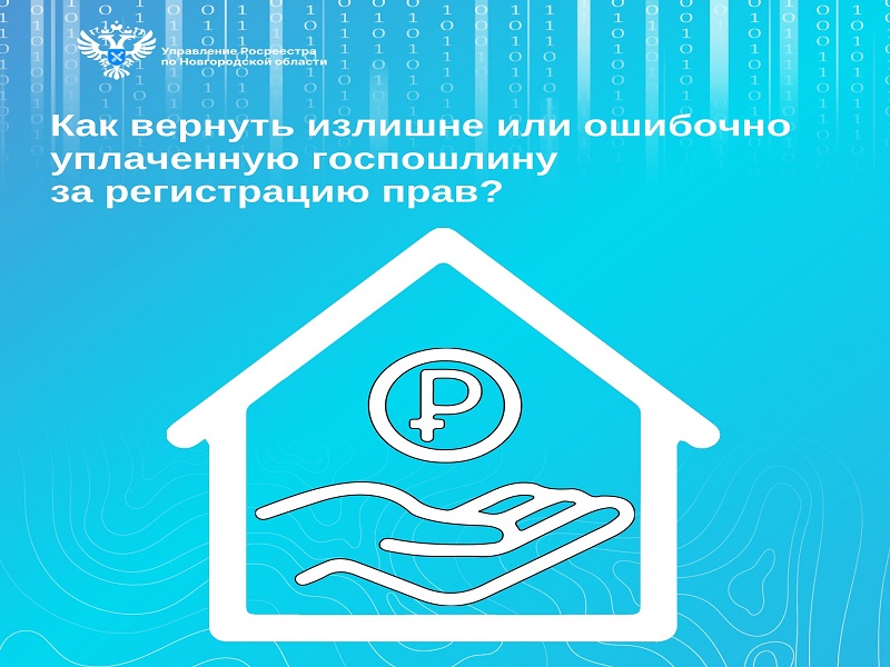 Новгородский Росреестр рассказывает, как вернуть государственную пошлину.