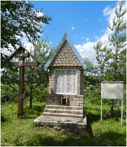 Памятный знак в честь погибших односельчан д.Соколье.
